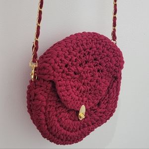 Handmade crochet crossbody bag, amigurumi purse. new!